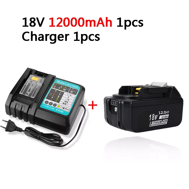 2023New 100% Original For Makita 18V 12000mAh Rechargeable Power Tools Battery with LED Li-ion Replacement LXT BL1860B BL1860 BL
2023New 100% Original For Makita 18V 12000mAh Rechargeable Power Tools Battery with LED Li-ion Replacement LXT BL1860B BL1860 BL