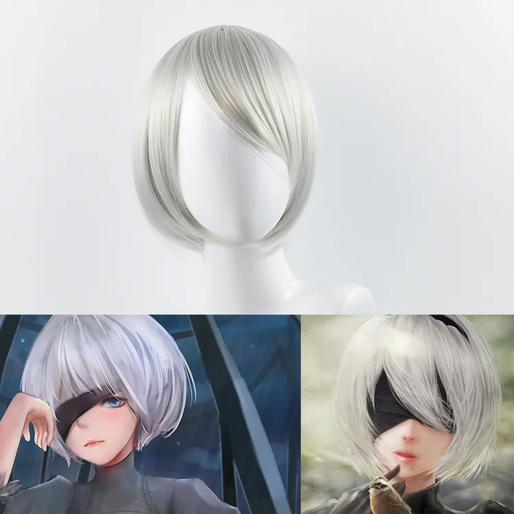 

High-quality Game Anime Cosplay Three-point Delusional Neil Mechanical Era Wig Adult Men Ladies Role-playing Heat-resistant Synt