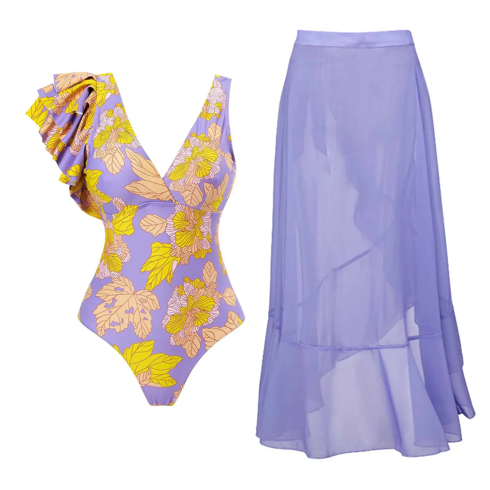 Fashion One Piece Ruffled Swimsuit Bikini Skirt Luxury Elegant Brazilian Bathing Suit Swimwear Printed Burkini Monokini
Fashion One Piece Ruffled Swimsuit Bikini Skirt Luxury Elegant Brazilian Bathing Suit Swimwear Printed Burkini Monokini