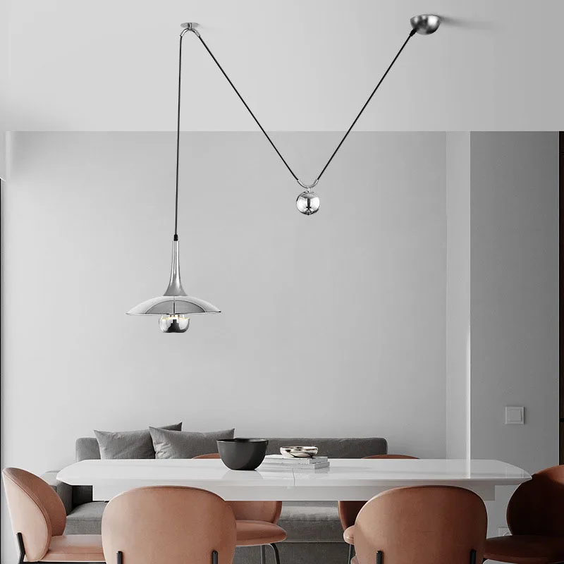 Nordic Luxury Pulley Pendant Lights Flying Saucer Chandelier Lighting Window Restaurant Kitchen Island Pendant Lamps Designer
Nordic Luxury Pulley Pendant Lights Flying Saucer Chandelier Lighting Window Restaurant Kitchen Island Pendant Lamps Designer