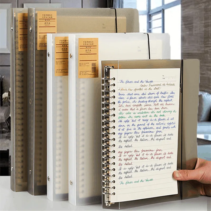 New Refill Binder Notebook A5 Loose Leaf Refillable Replaceable Metal Ring Planner Notebook Stationery School Office Supplies
New Refill Binder Notebook A5 Loose Leaf Refillable Replaceable Metal Ring Planner Notebook Stationery School Office Supplies
