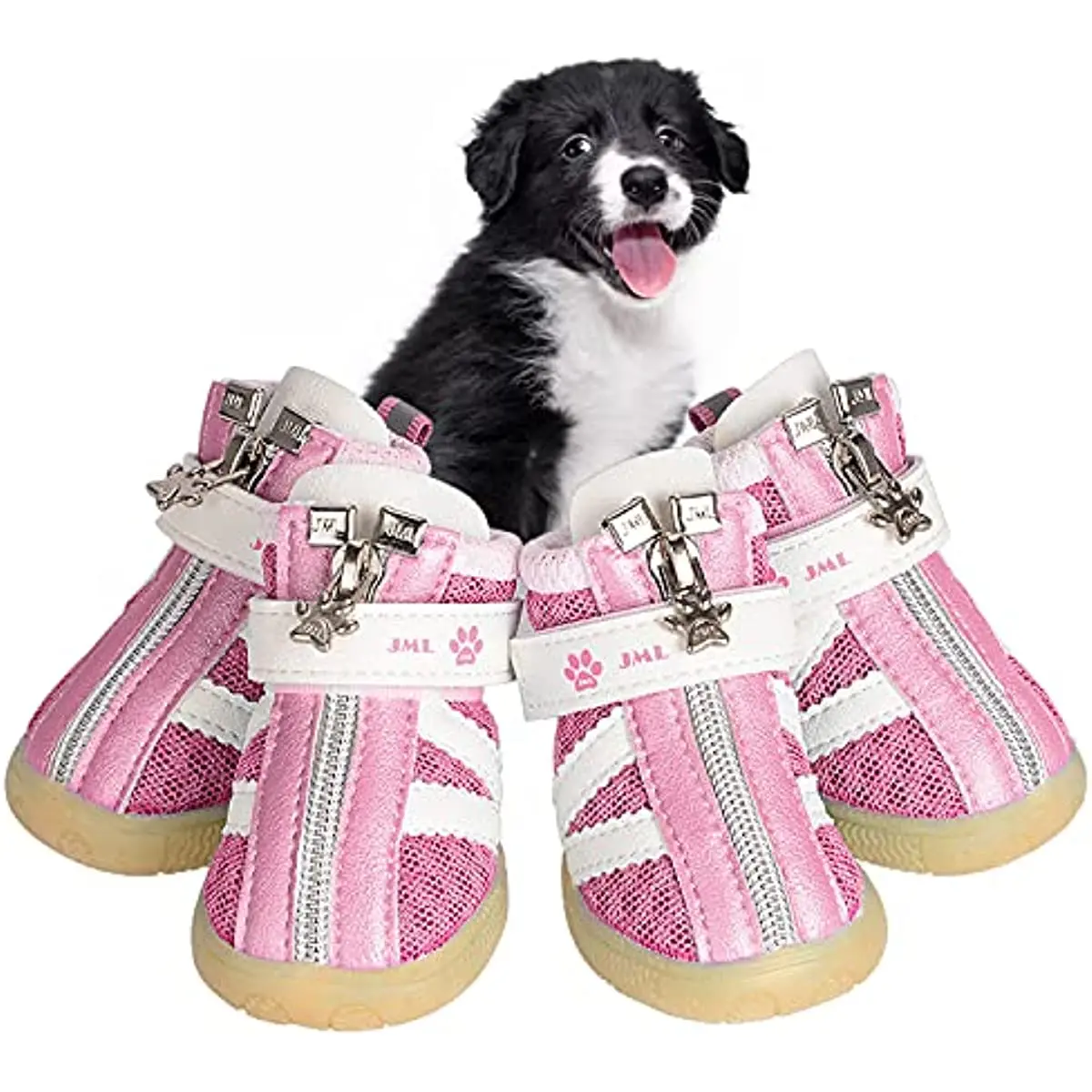 4PCS Slip Resistant Dog Booties Puppy Boots with Adjustable Fastener Strap Pet Sneakers Protect Dog Paws Easy to Wear Daily Use
4PCS Slip Resistant Dog Booties Puppy Boots with Adjustable Fastener Strap Pet Sneakers Protect Dog Paws Easy to Wear Daily Use