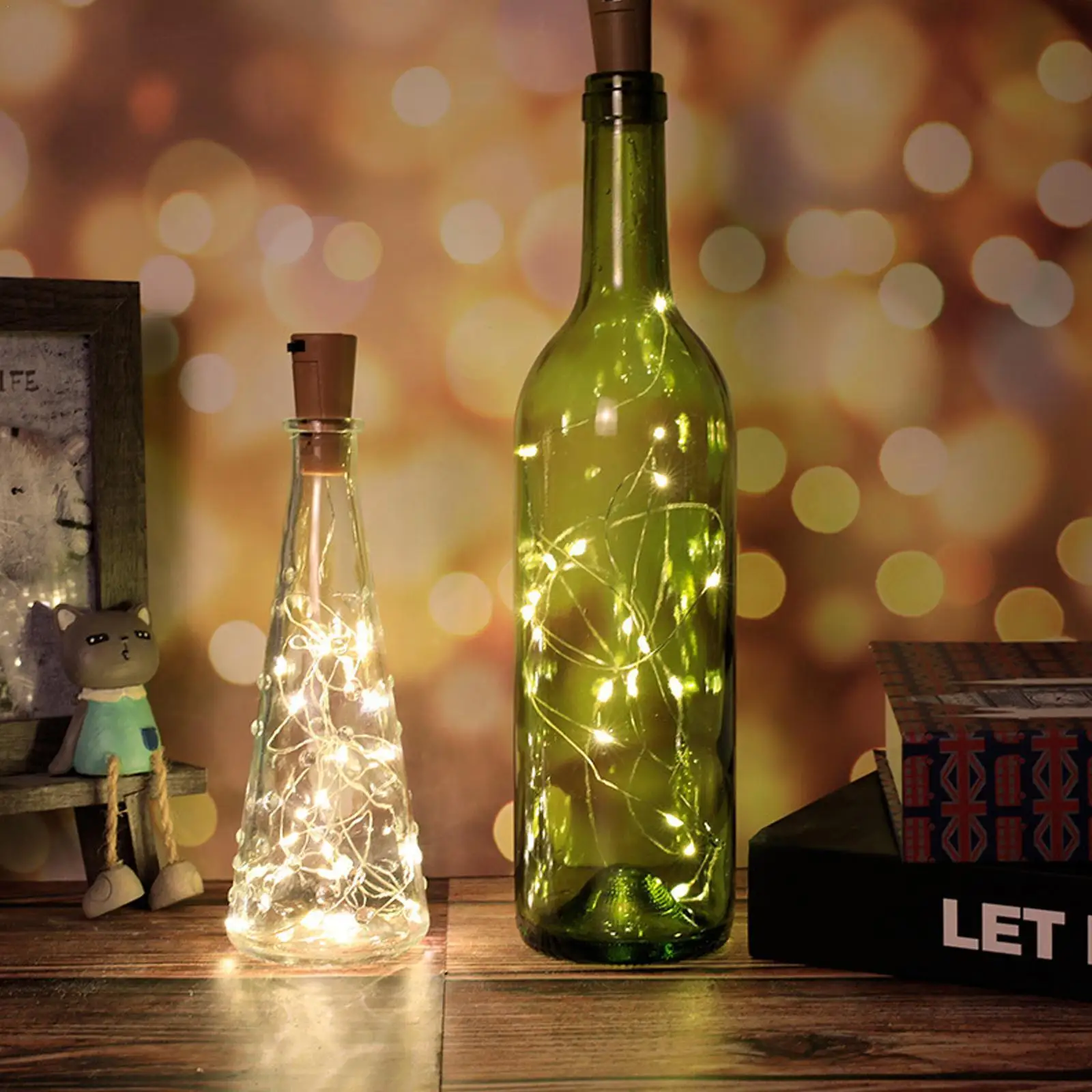 Wine Bottle Lights With Cork LED String Lights Battery Fairy Lights Garden For Christmas Party Wedding Decoration H5T7
Wine Bottle Lights With Cork LED String Lights Battery Fairy Lights Garden For Christmas Party Wedding Decoration H5T7