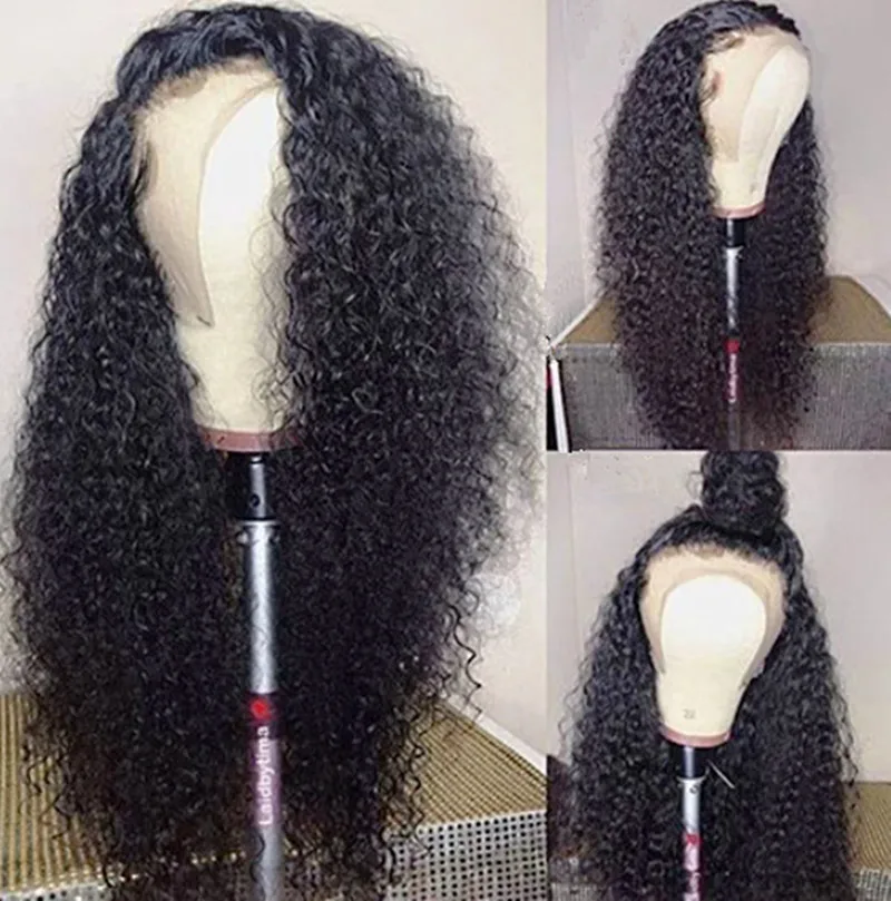 Synthetic Lace Front Wig 26 Inch Long Black Kinky Curly For Women With Baby Hair Pre Plucked 180% Density Daily Cosplay
Synthetic Lace Front Wig 26 Inch Long Black Kinky Curly For Women With Baby Hair Pre Plucked 180% Density Daily Cosplay