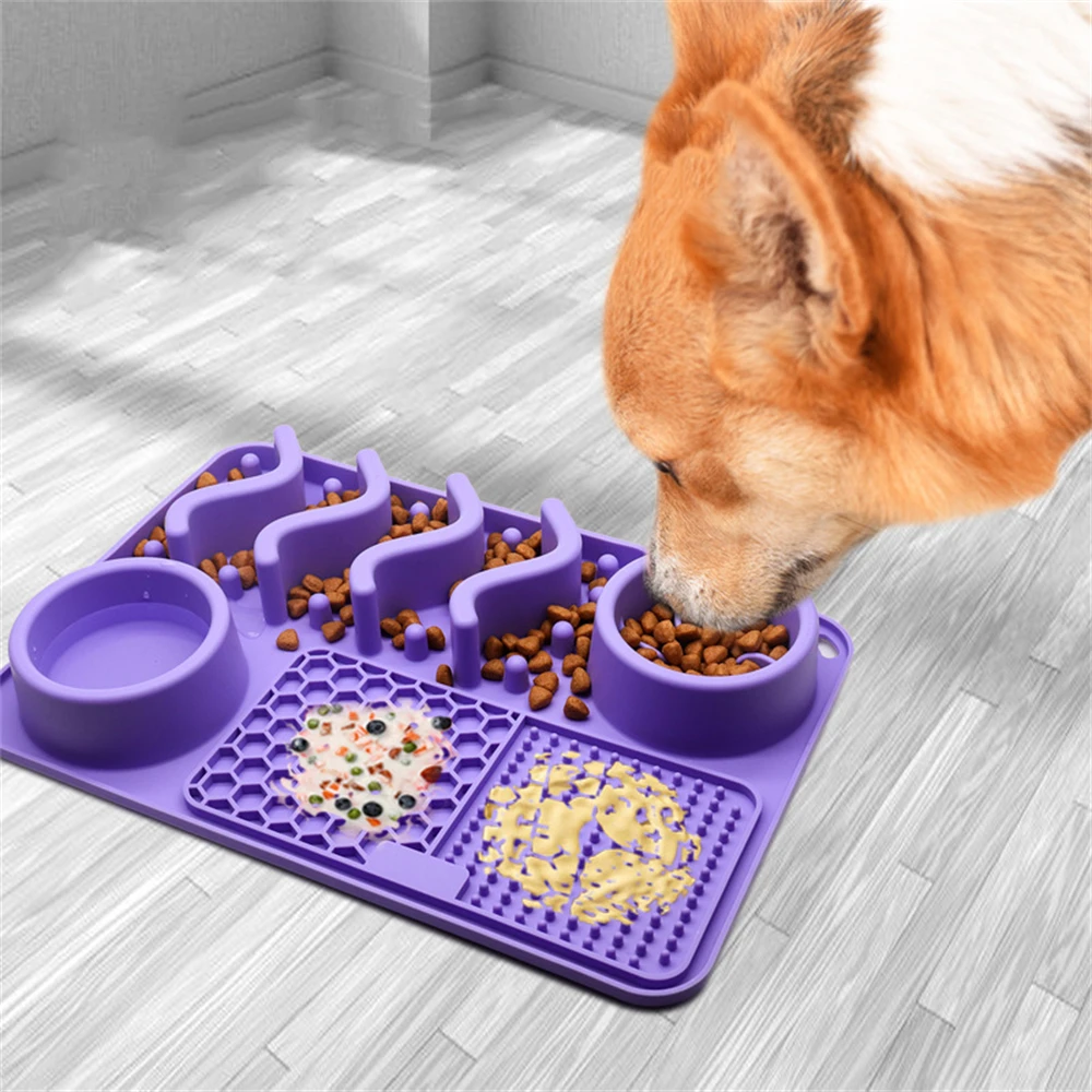 New Pet Licking Mat Multi-functional Pet Food Bowl Mat For Cats Dogs Slow Food Tray Placemat Slow Feeder Dog Licking Dish Pad
New Pet Licking Mat Multi-functional Pet Food Bowl Mat For Cats Dogs Slow Food Tray Placemat Slow Feeder Dog Licking Dish Pad
