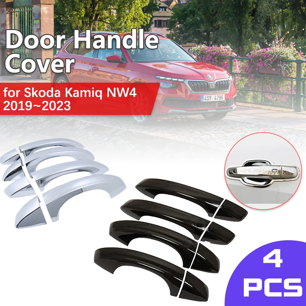 Chrome Door Handle Cover for Skoda Kamiq NW4 2019~2023 2020 2021 Key Carbon Fiber Trim Catch Car Cap Styling Stickers Accessorie
Chrome Door Handle Cover for Skoda Kamiq NW4 2019~2023 2020 2021 Key Carbon Fiber Trim Catch Car Cap Styling Stickers Accessorie