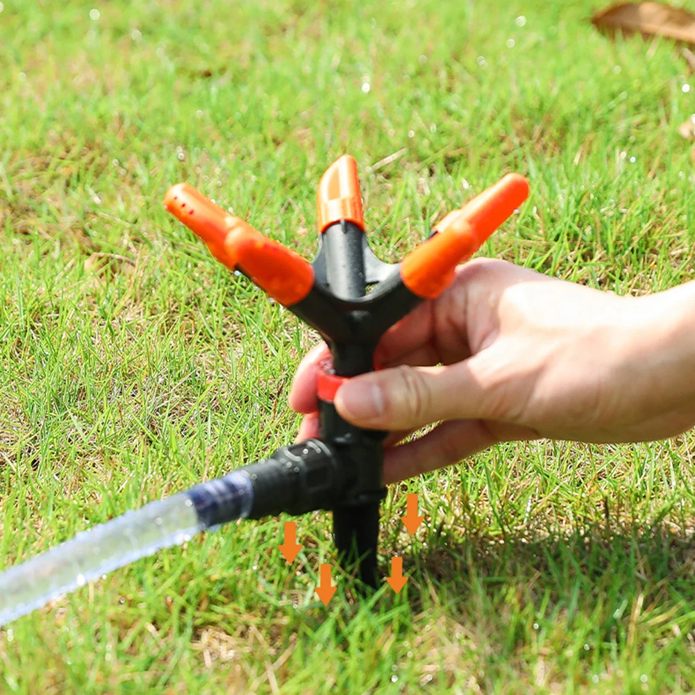 Lawn Sprinkler Large Area Automatic 360 Rotating Jet Garden Agriculture Nursery Fields Watering Irrigation Sprinklers Five Arms
Lawn Sprinkler Large Area Automatic 360 Rotating Jet Garden Agriculture Nursery Fields Watering Irrigation Sprinklers Five Arms