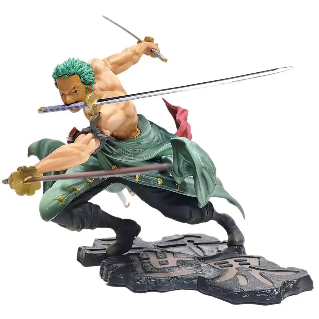 Bandai 10cm One Piece Roronoa Zoro Figurine GK Roronoa Zoro Three-blade Sa-maximum Manga Anime PVC Action Figure Model Toys
Bandai 10cm One Piece Roronoa Zoro Figurine GK Roronoa Zoro Three-blade Sa-maximum Manga Anime PVC Action Figure Model Toys
