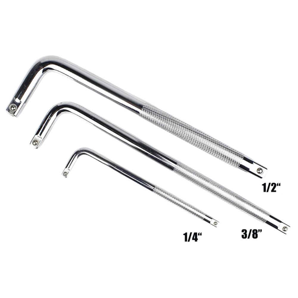 3pcs Extension L-Type Shaped Double End Non-Slip Socket Bent Bar 1/2 1/4 3/8 Wrench Bent Bar For Remove Fix Screw Nut
3pcs Extension L-Type Shaped Double End Non-Slip Socket Bent Bar 1/2 1/4 3/8 Wrench Bent Bar For Remove Fix Screw Nut