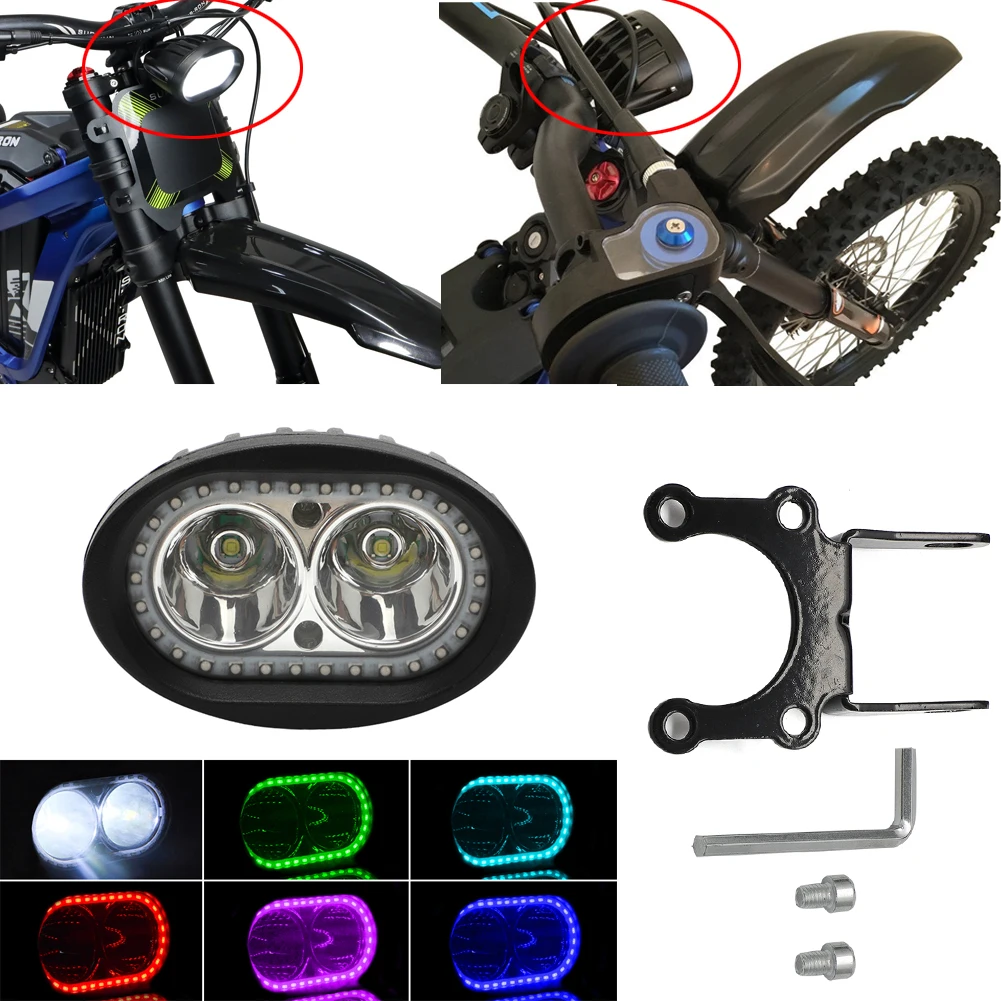 Headlight For Surron Light Bee X LED Five Colors Head Light Switch Plug Kits Waterproof Electric off-road Bike Dirt Bike
Headlight For Surron Light Bee X LED Five Colors Head Light Switch Plug Kits Waterproof Electric off-road Bike Dirt Bike