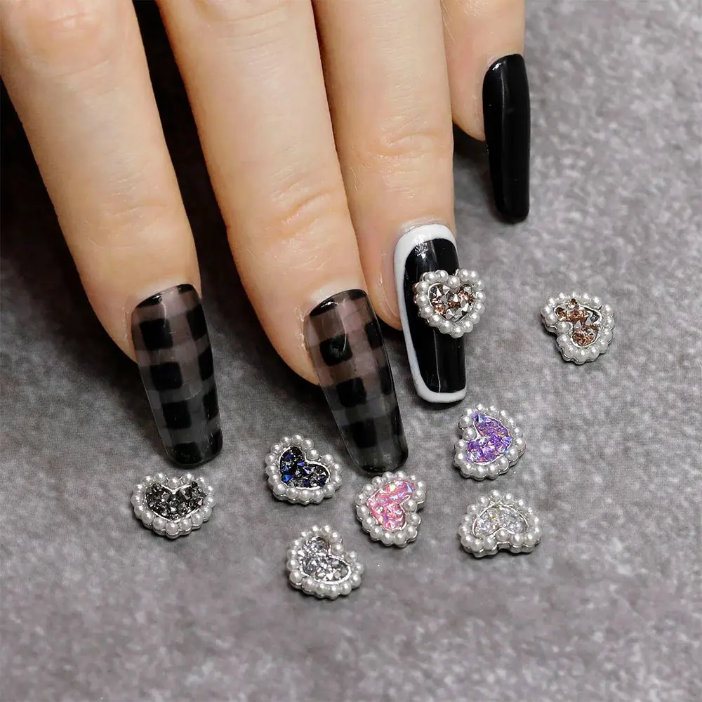 Explosive Pearl Love Nail Art Jewelry Super Flash Full Diamond Zircon Alloy Three-dimensional Versatile Nail Jewelry
Explosive Pearl Love Nail Art Jewelry Super Flash Full Diamond Zircon Alloy Three-dimensional Versatile Nail Jewelry