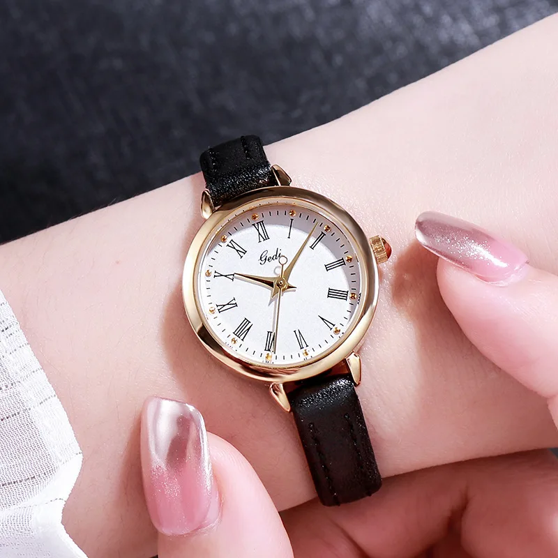 20mm Diameter Women Quartz Watch Luxury Fashion Mini Case Small Roman Numeral Dial Diamond Inlay Female Watches Niche Wristwatch
20mm Diameter Women Quartz Watch Luxury Fashion Mini Case Small Roman Numeral Dial Diamond Inlay Female Watches Niche Wristwatch