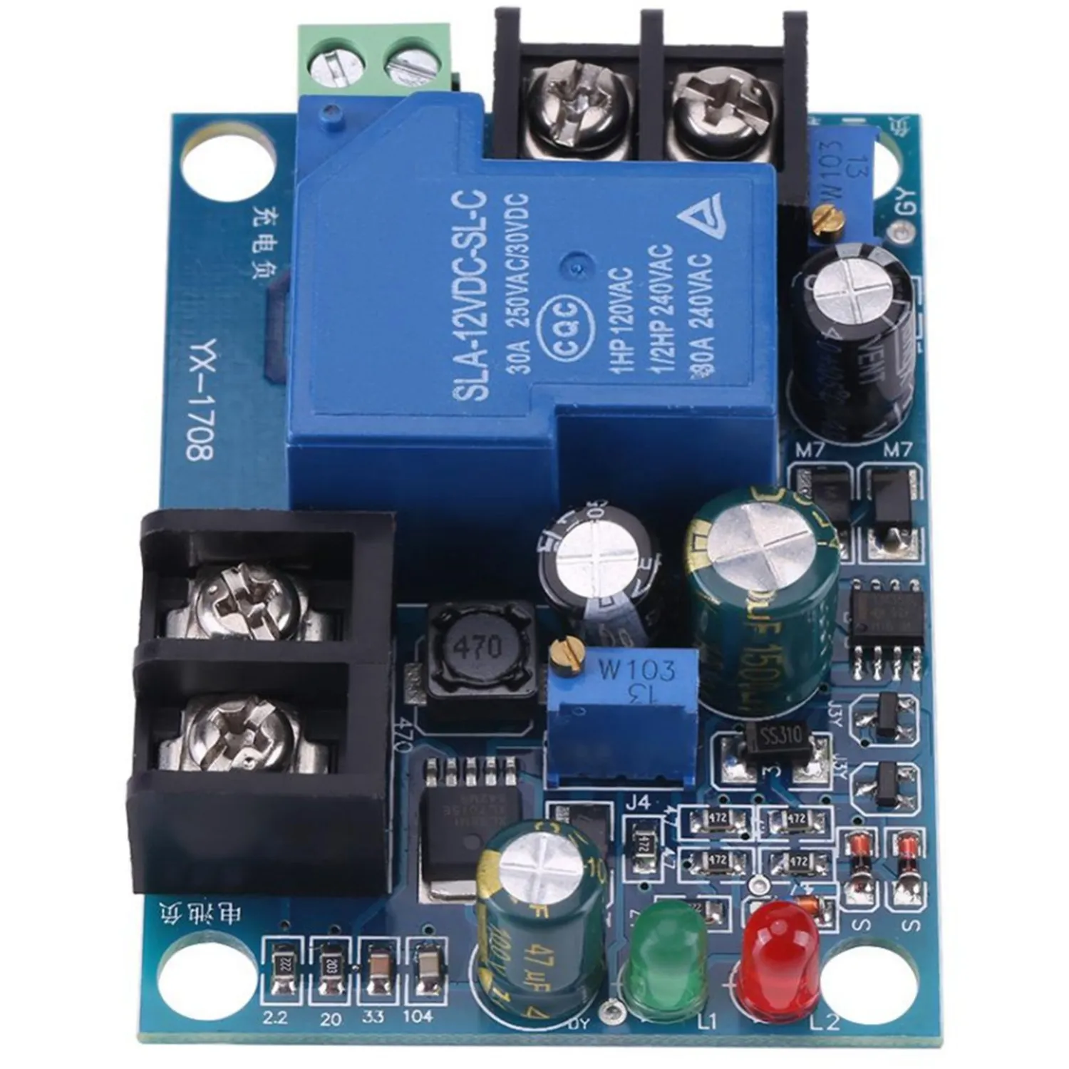 30A 12V Automatic Battery Charging Controller Protection Module YX1708 Battery Undervoltage Charge Control Module
30A 12V Automatic Battery Charging Controller Protection Module YX1708 Battery Undervoltage Charge Control Module
