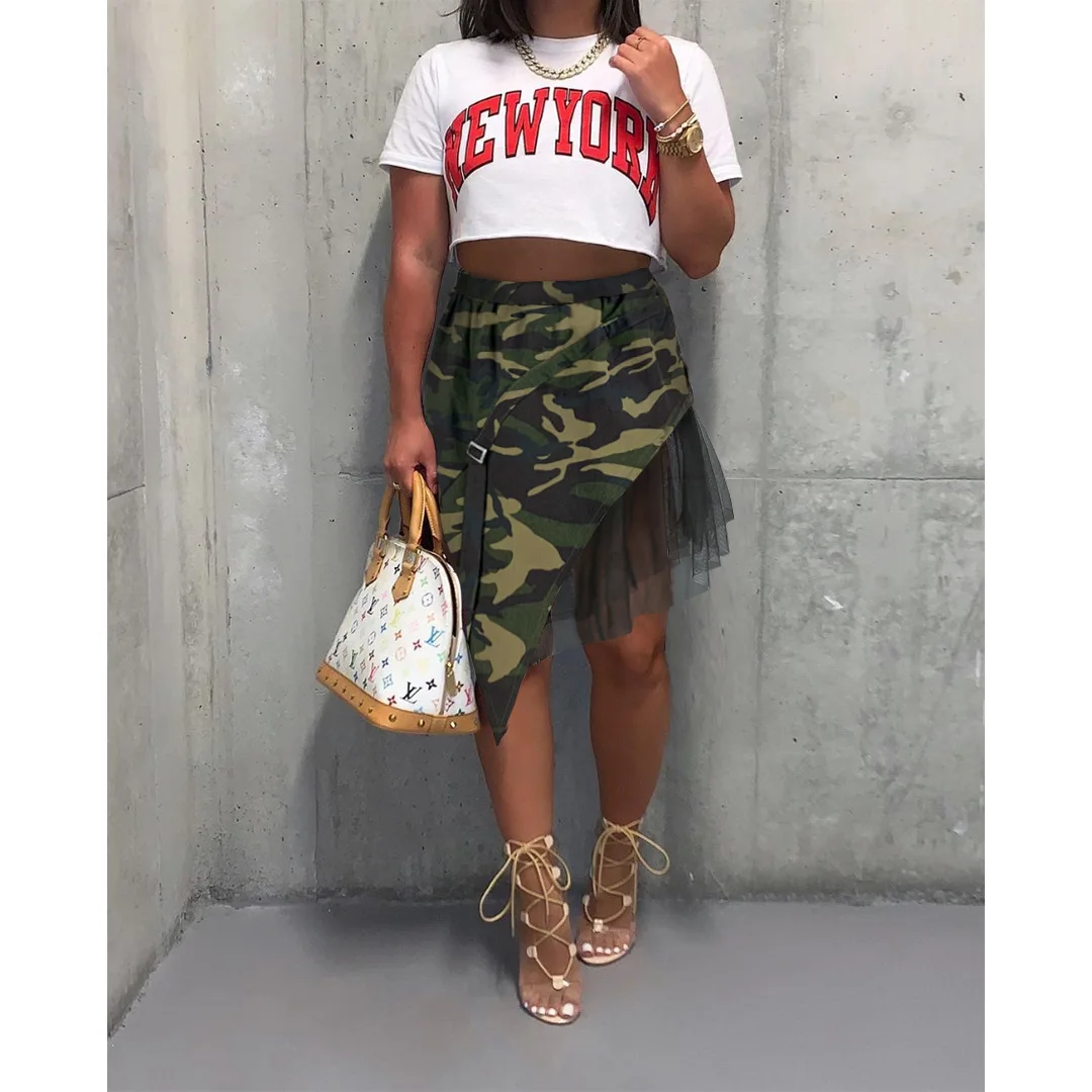Casaul Women Skirt Dress Camouflage Print Irregular Sheer Mesh Slim Party Night Dresses For Women Outfit
Casaul Women Skirt Dress Camouflage Print Irregular Sheer Mesh Slim Party Night Dresses For Women Outfit
