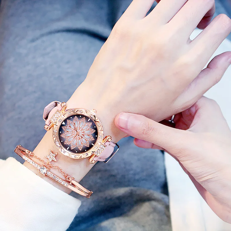 Fashion 2 PCS Watch And Bracelet Set Leather Strap Rhinestone Women Dress Wristwatch Relogio Feminino montre femme luxe orologio
Fashion 2 PCS Watch And Bracelet Set Leather Strap Rhinestone Women Dress Wristwatch Relogio Feminino montre femme luxe orologio