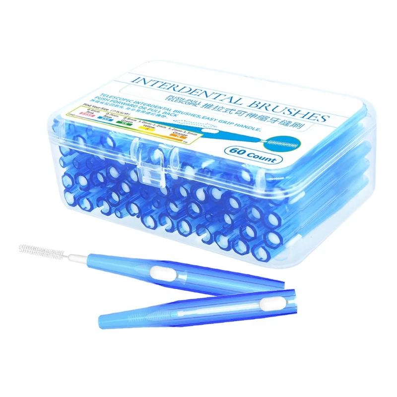 60pcs 0.6mm-1.5mm Interdental Brushes Teeth Soft Dental Picks Floss Refill Dental Flosser Toothpick Cleaners Tooth Cleaning Tool
60pcs 0.6mm-1.5mm Interdental Brushes Teeth Soft Dental Picks Floss Refill Dental Flosser Toothpick Cleaners Tooth Cleaning Tool