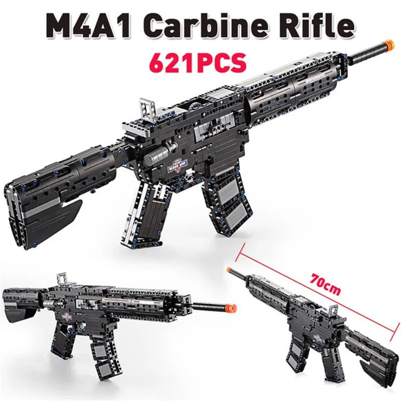 621 шт. M4A1 модель карбинового пистолета, строительные блоки, Военный Город, высокотехнологичный пусковой пистолет, обучающие игрушки для дет...
621 шт. M4A1 модель карбинового пистолета, строительные блоки, Военный Город, высокотехнологичный пусковой пистолет, обучающие игрушки для дет...