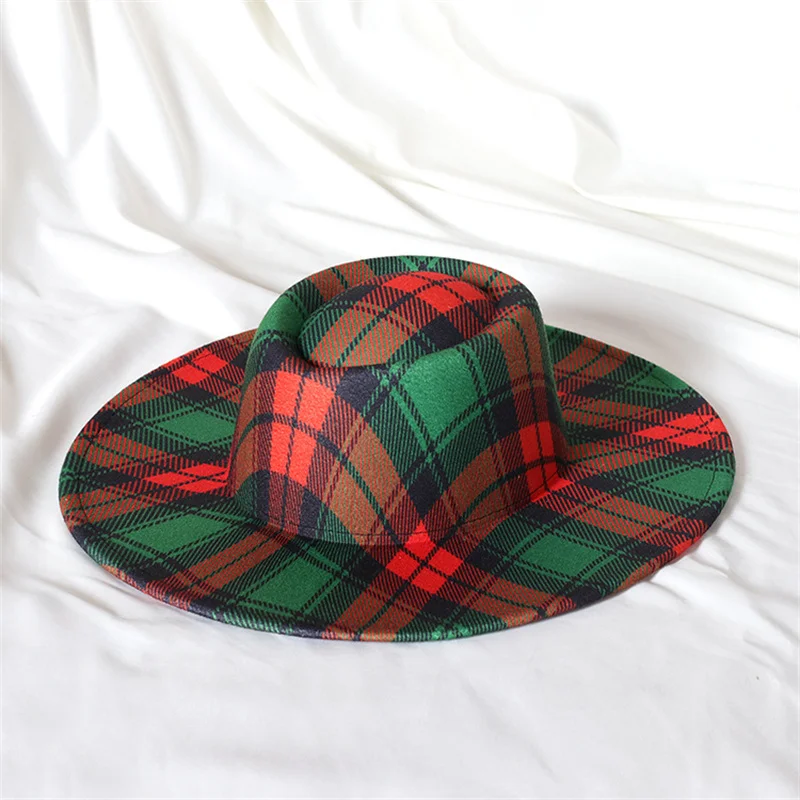 Fedora hat 9.5 cm brim unisex plaid top hat big brim peach top hat new trend men's jazz top hat christmas top hat fedora hat
Fedora hat 9.5 cm brim unisex plaid top hat big brim peach top hat new trend men's jazz top hat christmas top hat fedora hat