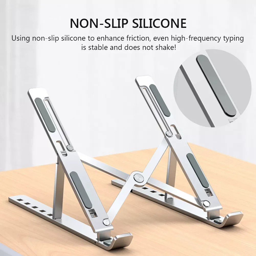Portable Laptop Stand Auminium Foldable Notebook Support Laptop Holder Adjustable Tablet Base for PC Macbook Pro Notebook Stand
Portable Laptop Stand Auminium Foldable Notebook Support Laptop Holder Adjustable Tablet Base for PC Macbook Pro Notebook Stand