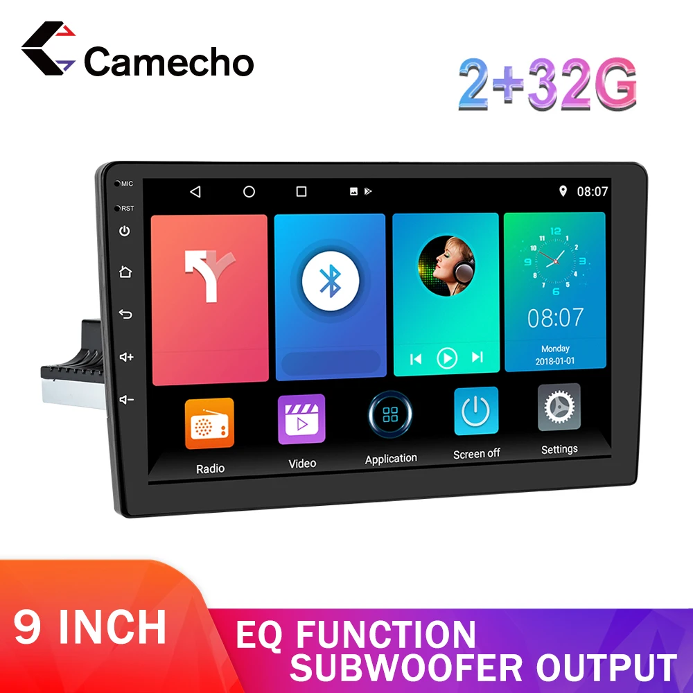 Автомагнитола Camecho, 9 дюймов, 1 Din, Android 9,1, универсальная стереосистема AM RDS DSP, автомобильный мультимедийный плеер, голосовое управление, навигация GPS, 2 + 32 ГБ
Автомагнитола Camecho, 9 дюймов, 1 Din, Android 9,1, универсальная стереосистема AM RDS DSP, автомобильный мультимедийный плеер, голосовое управление, навигация GPS, 2 + 32 ГБ