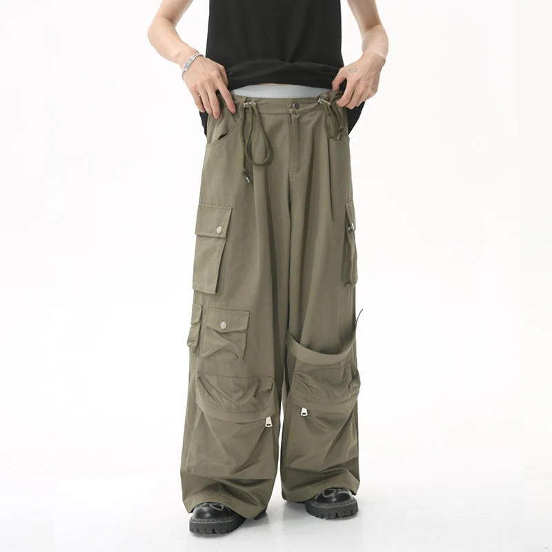 IEFB Men's Cargo Pants Fashion American Style Casual Streetwear Wide Leg Trouers 2023 New Male Loose Oversize Overalls 9A8811 
IEFB Men's Cargo Pants Fashion American Style Casual Streetwear Wide Leg Trouers 2023 New Male Loose Oversize Overalls 9A8811
