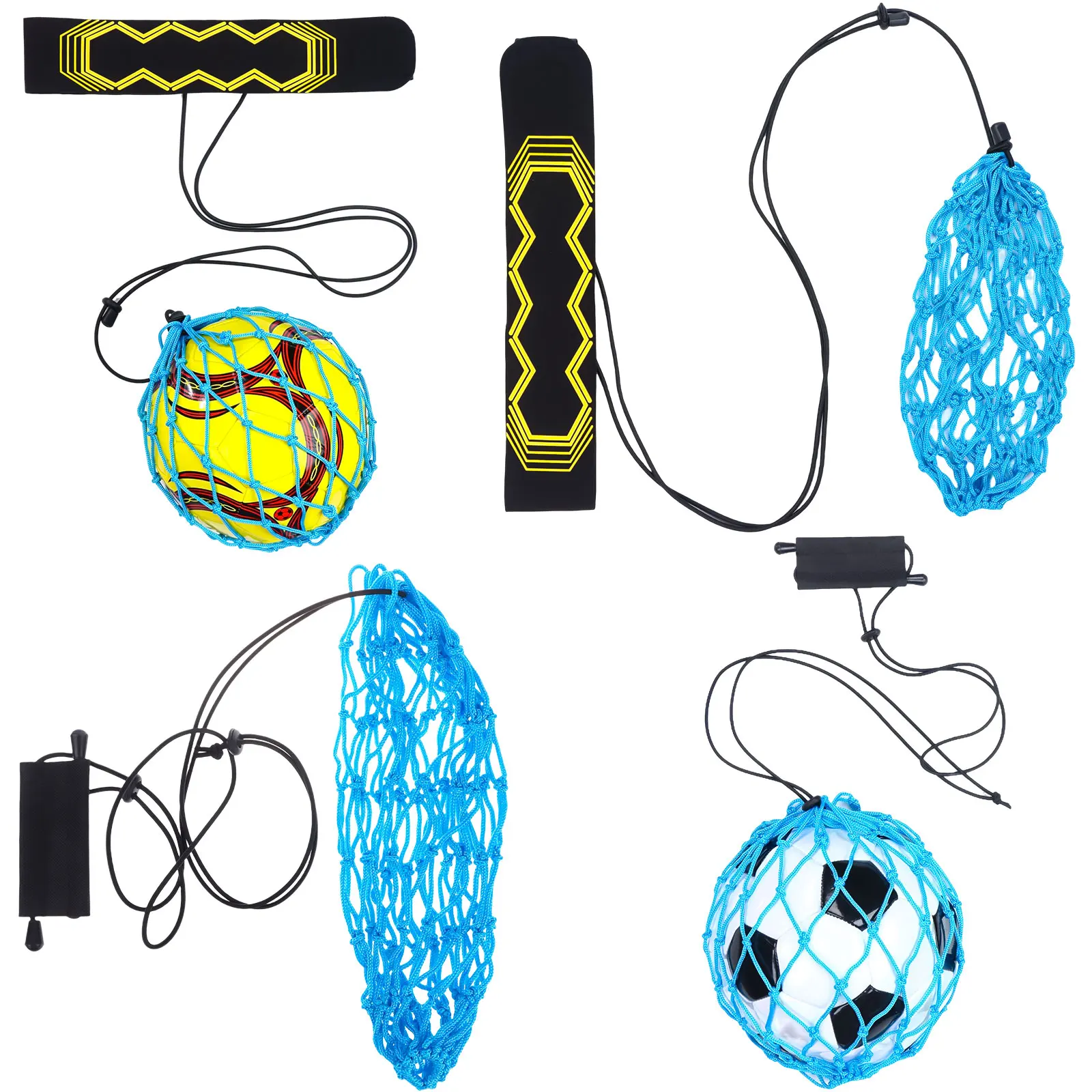 4 шт. регулируемый поясной ремень для футбола, кик-тренер, футбольное тренировочное оборудование, тренировочная футбольная тренировка, попр...