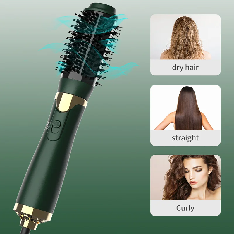 Hot Air Brush One Step Upgraded Hair Dryer and Styler Volumizer 3 in 1 with Ion Generator Salon Hair Straightener Curler Comb
Hot Air Brush One Step Upgraded Hair Dryer and Styler Volumizer 3 in 1 with Ion Generator Salon Hair Straightener Curler Comb