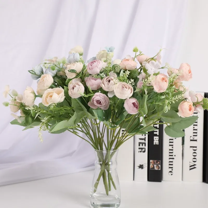 1 Pieces 5 Forks 11 Rose Flowers Wedding Christmas Decorations for Home Artificial Rose Bouquet Holding Flowers Pretty Candy Box
1 Pieces 5 Forks 11 Rose Flowers Wedding Christmas Decorations for Home Artificial Rose Bouquet Holding Flowers Pretty Candy Box