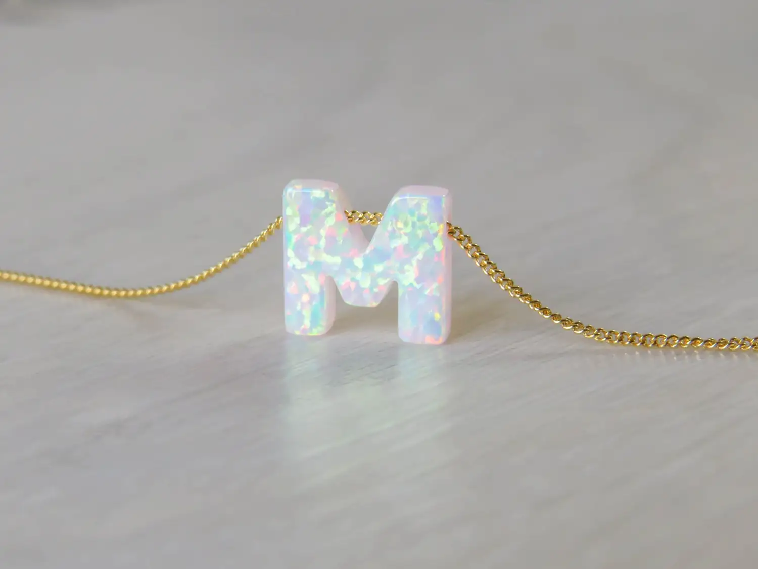 Handmade Letter Pendant Natural Crystal Resin Opal Necklace, Opal Letter Necklace Necklace, Men's and Women's Jewelry Necklace
Handmade Letter Pendant Natural Crystal Resin Opal Necklace, Opal Letter Necklace Necklace, Men's and Women's Jewelry Necklace
