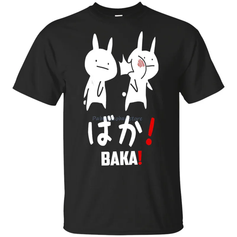 Men'S Funny Anime Baka Rabbit Slap Japanese Gift T-Shirt Popular Tee Shirt men brand t-shirt Letter printing summer tees
Men'S Funny Anime Baka Rabbit Slap Japanese Gift T-Shirt Popular Tee Shirt men brand t-shirt Letter printing summer tees