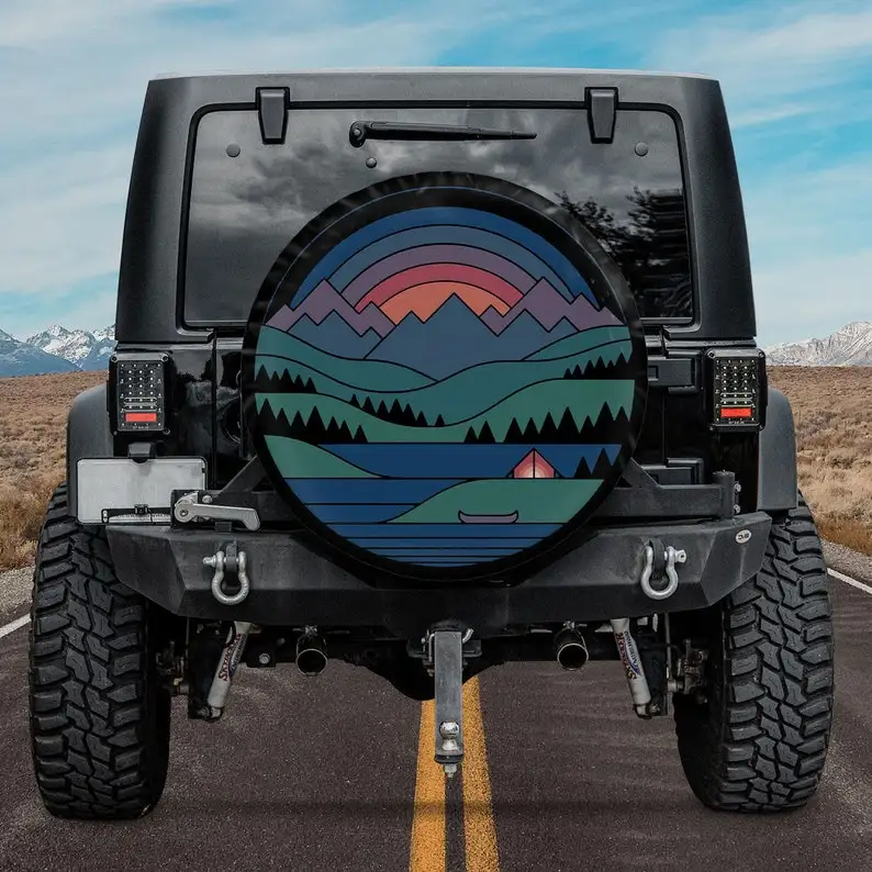 The Lake At Twilight American Day, Camping Truck Tire Cover, Holiday tire spare, Custom Spare Tire Cover, Father's Day Gift
The Lake At Twilight American Day, Camping Truck Tire Cover, Holiday tire spare, Custom Spare Tire Cover, Father's Day Gift