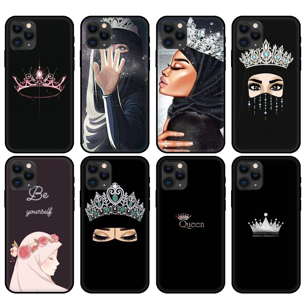 Black tpu case for iphone 5 5s se 2020 6 6s 7 8 plus x 10 XR XS 11 12 mini pro MAX back cover Muslim Islamic Gril Queen
Black tpu case for iphone 5 5s se 2020 6 6s 7 8 plus x 10 XR XS 11 12 mini pro MAX back cover Muslim Islamic Gril Queen