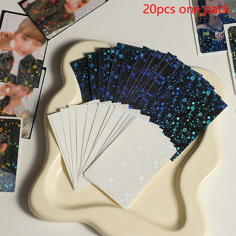 20sheets/pack Laser Glittery Star Card Photocard Sleeves Idol Photo Cards Protective Storage Bag Card Film
20sheets/pack Laser Glittery Star Card Photocard Sleeves Idol Photo Cards Protective Storage Bag Card Film
