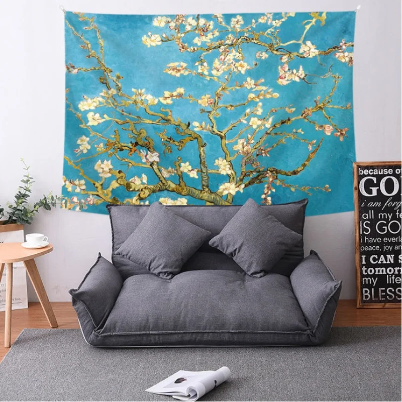 Van Gogh series Nordic background starry sky hanging cloth bedroom decoration background wall tapestry sunflower wall cloth
Van Gogh series Nordic background starry sky hanging cloth bedroom decoration background wall tapestry sunflower wall cloth