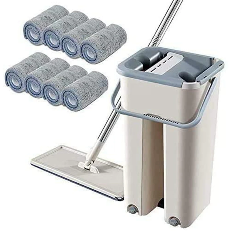 Floor Mop Set 360 Degree Rotation Telescopic Handle Self-Cleaning Flat Mop With Microfibre Pads And Cleaning Bucket
Floor Mop Set 360 Degree Rotation Telescopic Handle Self-Cleaning Flat Mop With Microfibre Pads And Cleaning Bucket