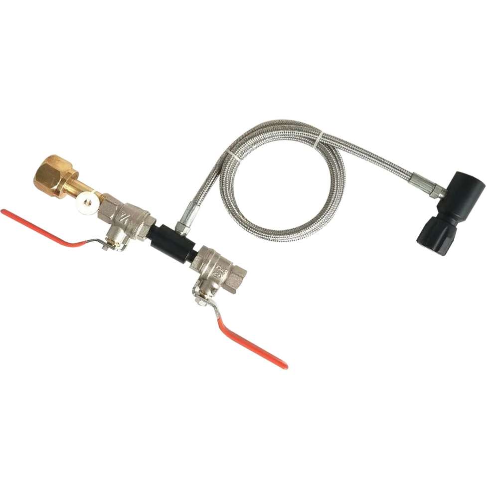 CO2 Fill Station Tank Bottle Refill Filler Dual Valve Lever 32 Hose Quick Refilling Two Valves Quick Release
CO2 Fill Station Tank Bottle Refill Filler Dual Valve Lever 32 Hose Quick Refilling Two Valves Quick Release