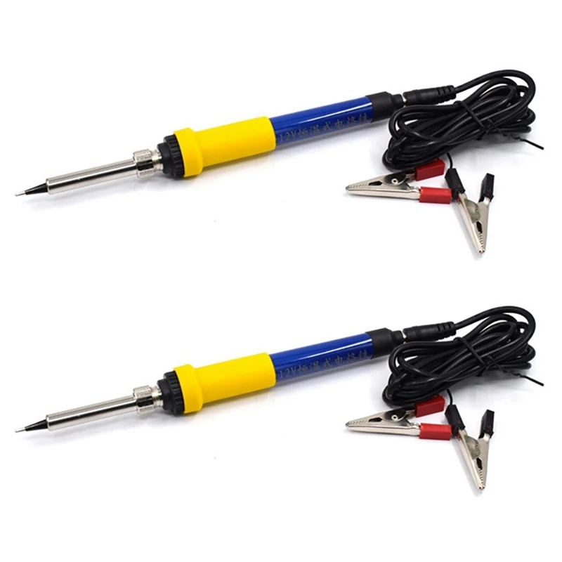 2X DC 12V Portable Soldering Iron Low-Voltage Car Battery 60W Welding Rework Repair Tools With Aligator Cilp
2X DC 12V Portable Soldering Iron Low-Voltage Car Battery 60W Welding Rework Repair Tools With Aligator Cilp