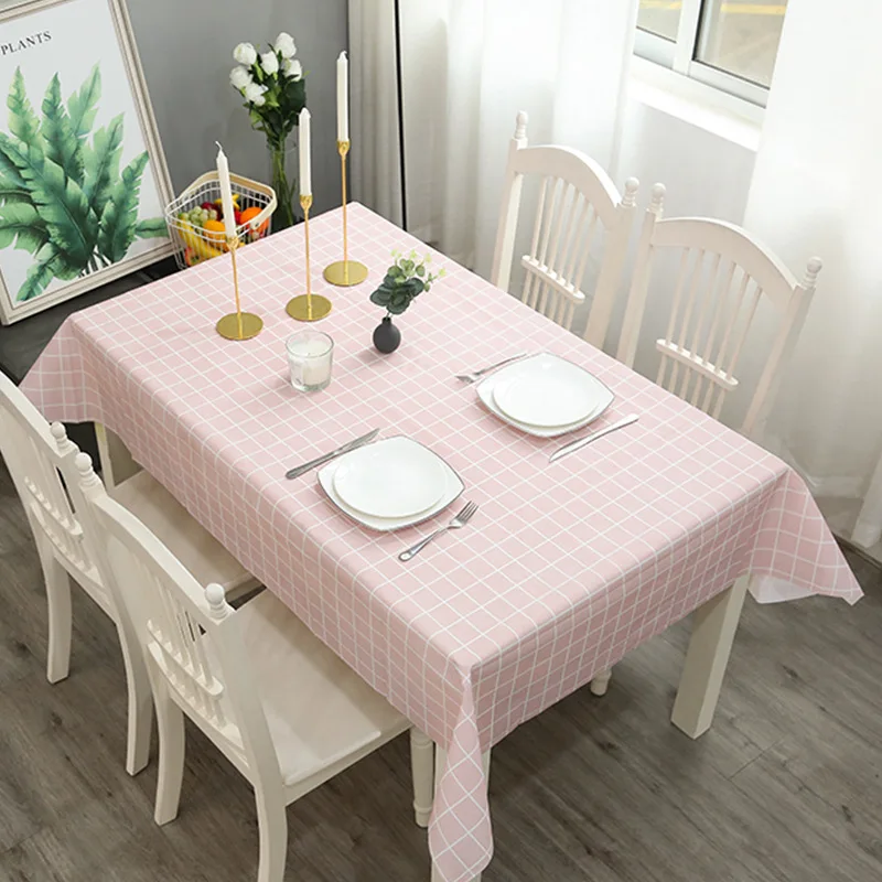 Nordic Waterproof Oil-Proof Rectangular Table Cloth Disposable PVC Plaid Tablecloth Home Plastic Table Mat table decor
Nordic Waterproof Oil-Proof Rectangular Table Cloth Disposable PVC Plaid Tablecloth Home Plastic Table Mat table decor