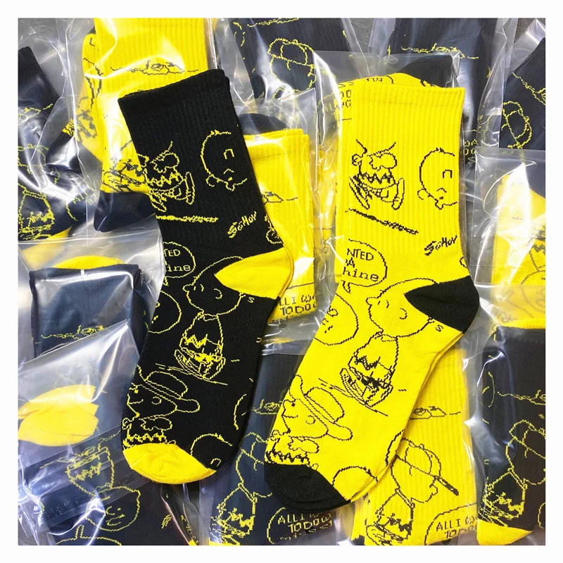 Yellow Snoopy Men's Socks Cartoon Women's Socks Fashion Funny Cotton Socks Harajuku Happy Street Skateboard Sports Stockings
Yellow Snoopy Men's Socks Cartoon Women's Socks Fashion Funny Cotton Socks Harajuku Happy Street Skateboard Sports Stockings