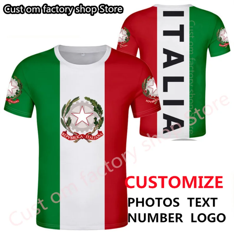 ITALY t shirt diy free custom made name number Men/women Joker Face Fashion Loose O-neck Summer Men’s Clothes
ITALY t shirt diy free custom made name number Men/women Joker Face Fashion Loose O-neck Summer Men’s Clothes