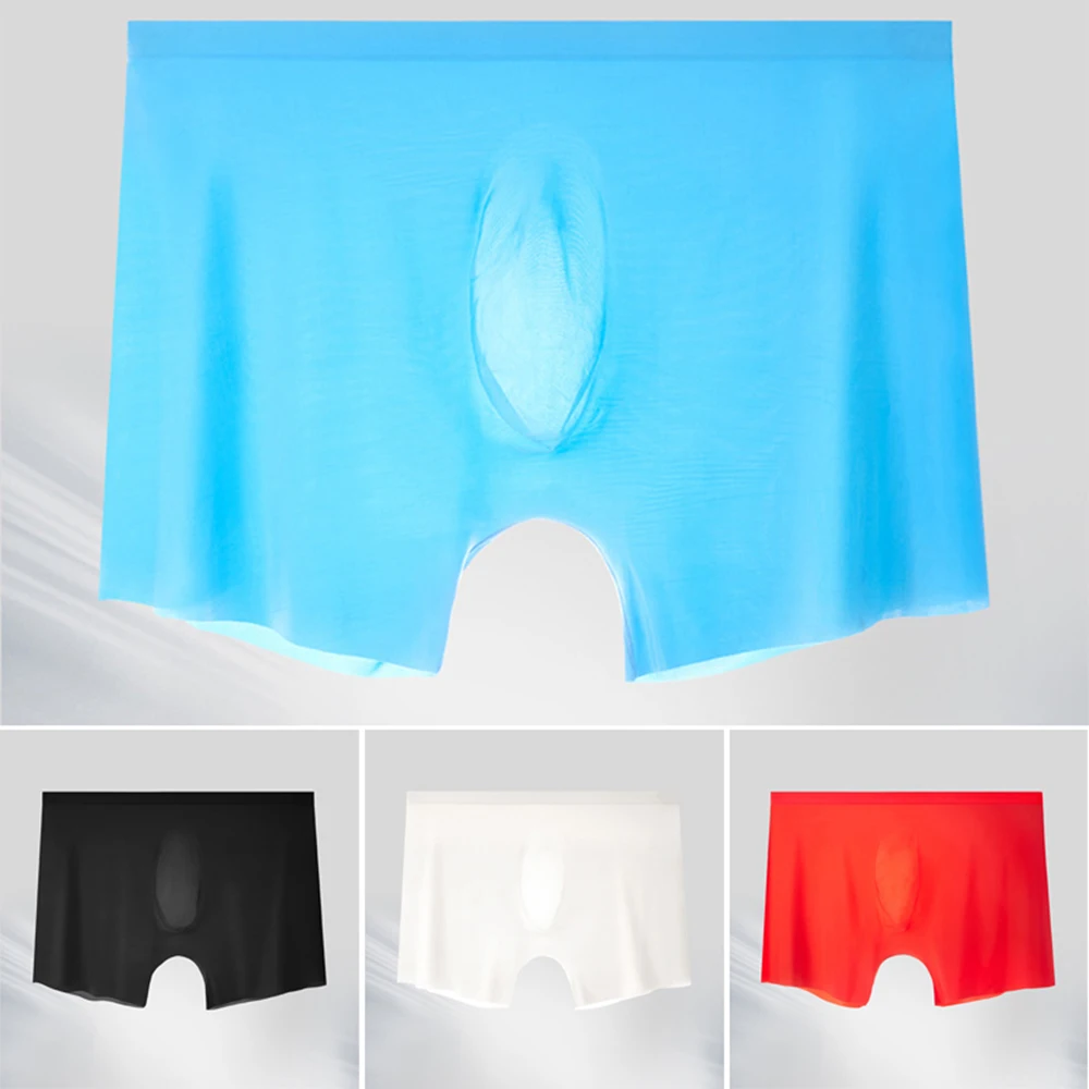 Ice Silk Men's Underwear Boxer Briefs Ultra Thin Comfortable Breathable Quick Dry Panties See Through Transparent Underpants
Ice Silk Men's Underwear Boxer Briefs Ultra Thin Comfortable Breathable Quick Dry Panties See Through Transparent Underpants