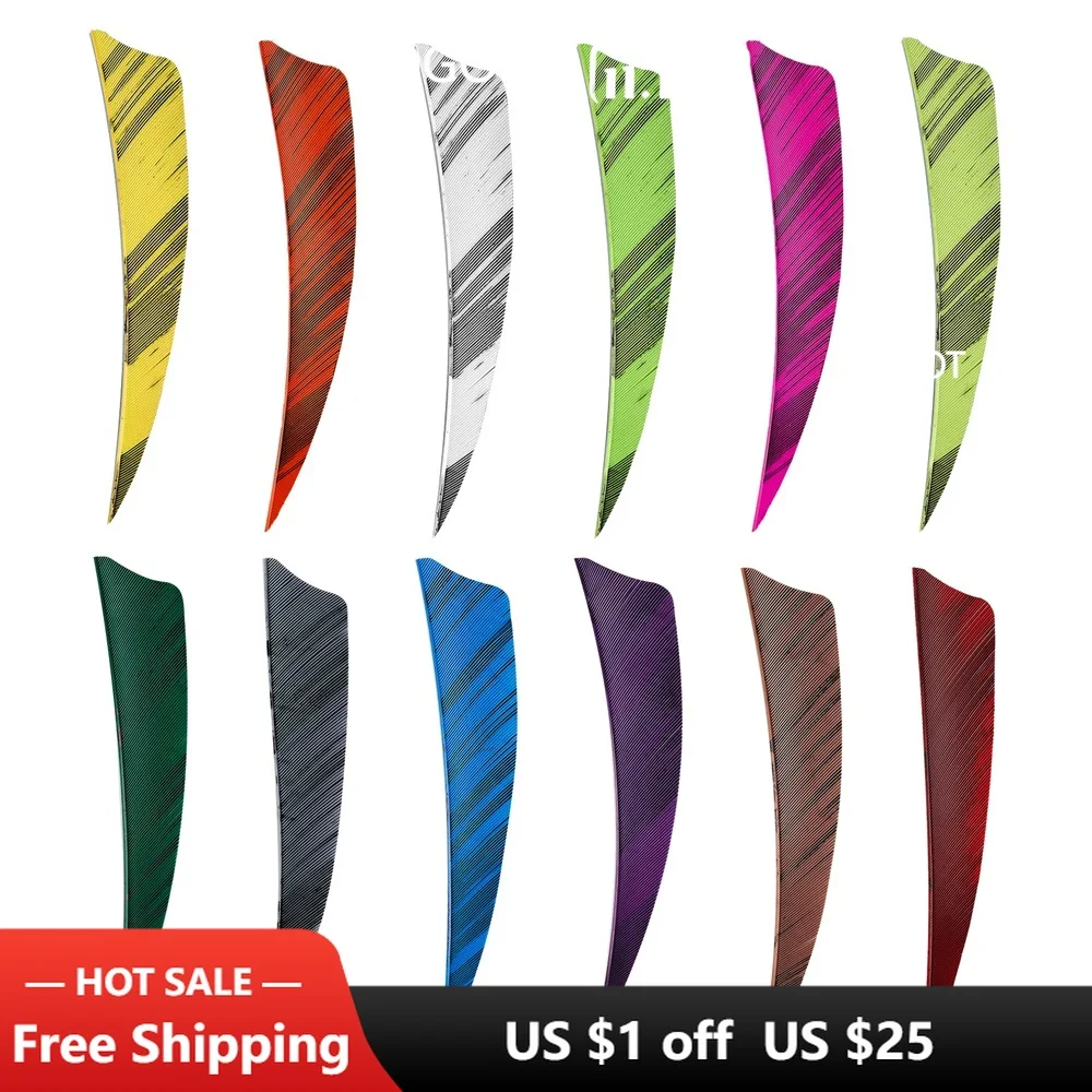 6pcs Archery Arrow Feather 4 inch Shield Shaped Right Wing Feather Colorful Feather For Arrow Shaft DIY Hunting Accessories
6pcs Archery Arrow Feather 4 inch Shield Shaped Right Wing Feather Colorful Feather For Arrow Shaft DIY Hunting Accessories