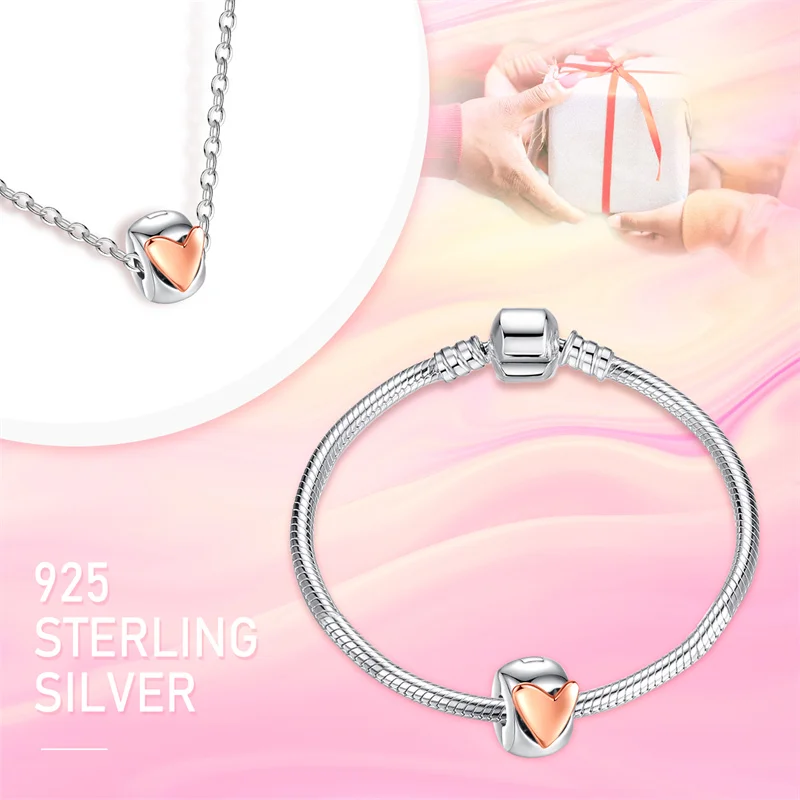 Erizteya Fixed Clip Heart-shaped Charms Silver Plated Fit Bracelet Original Charms Prevent Run Beads Metal Position Buckle
Erizteya Fixed Clip Heart-shaped Charms Silver Plated Fit Bracelet Original Charms Prevent Run Beads Metal Position Buckle