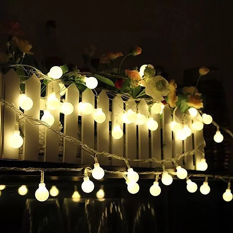 LED Ball Bulb Garland Fairy Christmas Lights Outdoor waterproof Wedding Light Wall Lamp Decor Holiday Party Garden Battery
LED Ball Bulb Garland Fairy Christmas Lights Outdoor waterproof Wedding Light Wall Lamp Decor Holiday Party Garden Battery