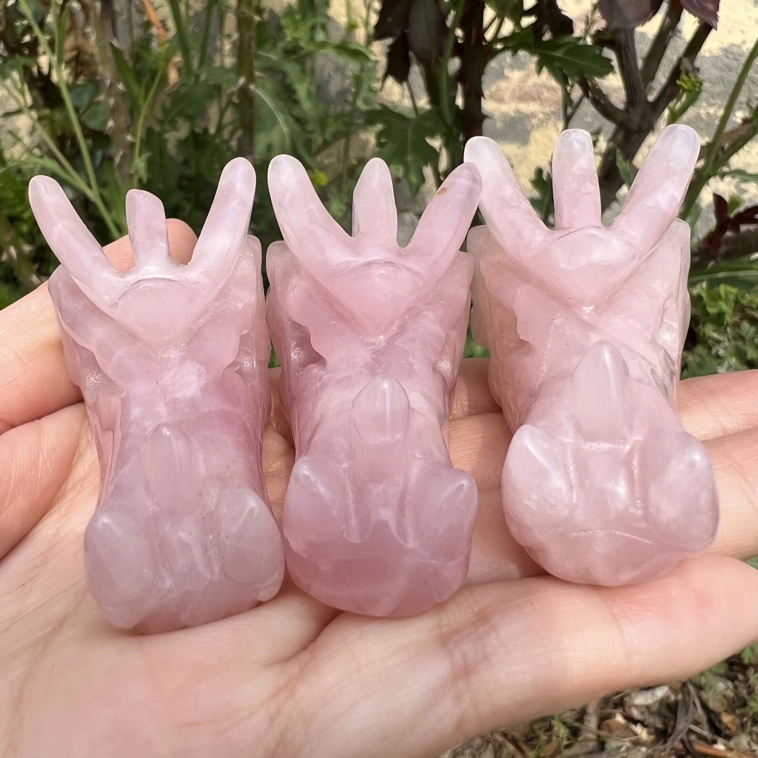 rose skull natural crystal sculpture Oriental dragon brain, crystal bibcock, home decoration
rose skull natural crystal sculpture Oriental dragon brain, crystal bibcock, home decoration