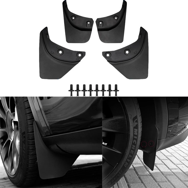 4 PCS Car Front Rear Wheel Mud Flaps Guard Fender Mudguard For Tesla Model Y Black Original With Screws 17-21 Auto Accessories
4 PCS Car Front Rear Wheel Mud Flaps Guard Fender Mudguard For Tesla Model Y Black Original With Screws 17-21 Auto Accessories