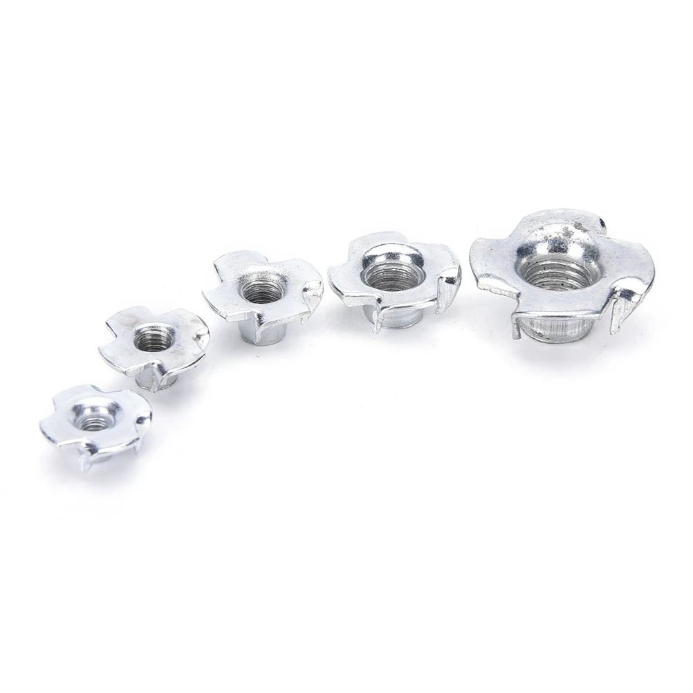 Four Prong Furniture T Nut Inserts For Wood Zinc Plated M4/M5/M6/M8/M10 Wholesale 10pcs/Set 
Four Prong Furniture T Nut Inserts For Wood Zinc Plated M4/M5/M6/M8/M10 Wholesale 10pcs/Set