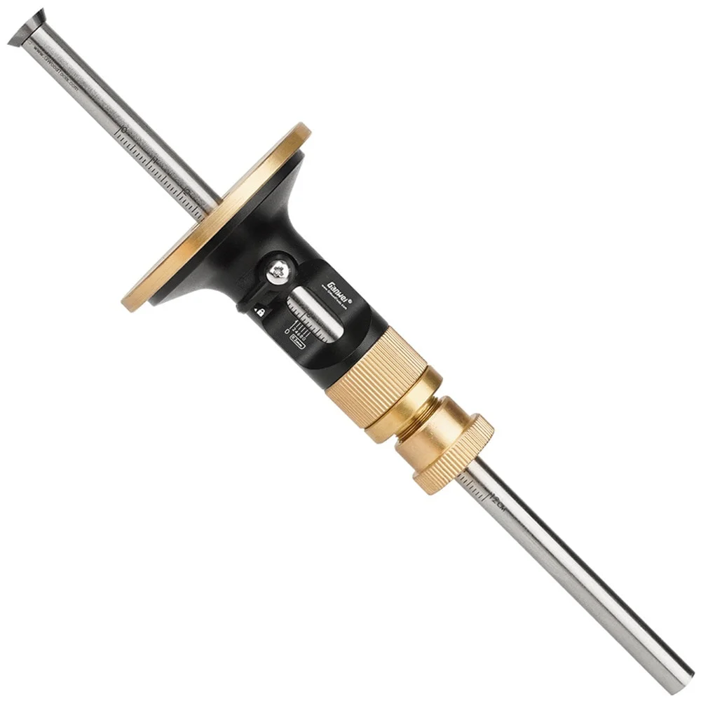 Wheel Marking Gauge Woodworking Scriber with 2 Replacement Cutters Solid Metal Bar Wood Scribe Tool for Carpenter
Wheel Marking Gauge Woodworking Scriber with 2 Replacement Cutters Solid Metal Bar Wood Scribe Tool for Carpenter