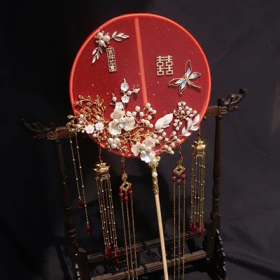 2022 Chinese Style Champagne Golden Xiuhe Light Luxury Antique Fan Bride's Fan With Gift Friend's Wedding
2022 Chinese Style Champagne Golden Xiuhe Light Luxury Antique Fan Bride's Fan With Gift Friend's Wedding