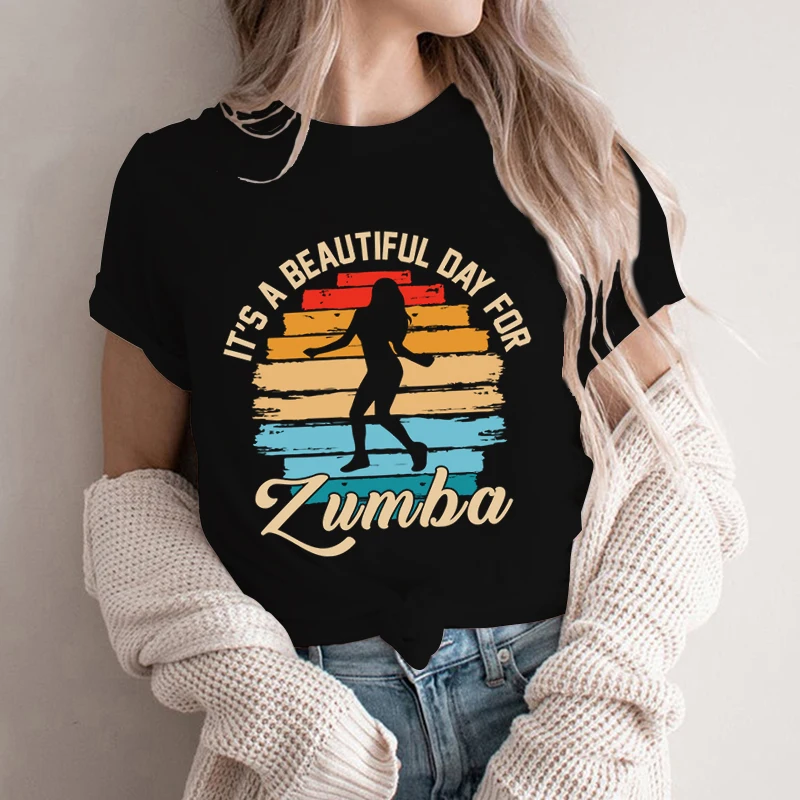 It's A Beautiful Day for Zumba Print Women Tshirts Tops Casual Funny T Shirt Clothes for Lady Yong Girl Top Tee Hipster Vintage
It's A Beautiful Day for Zumba Print Women Tshirts Tops Casual Funny T Shirt Clothes for Lady Yong Girl Top Tee Hipster Vintage